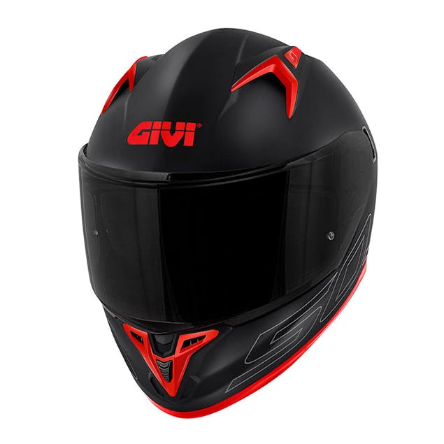 GIVI - ΚΡΑΝΟΣ H50.9 BLACK/RED SOLID COLOR + PINLOCK + ΦΥΜΕ