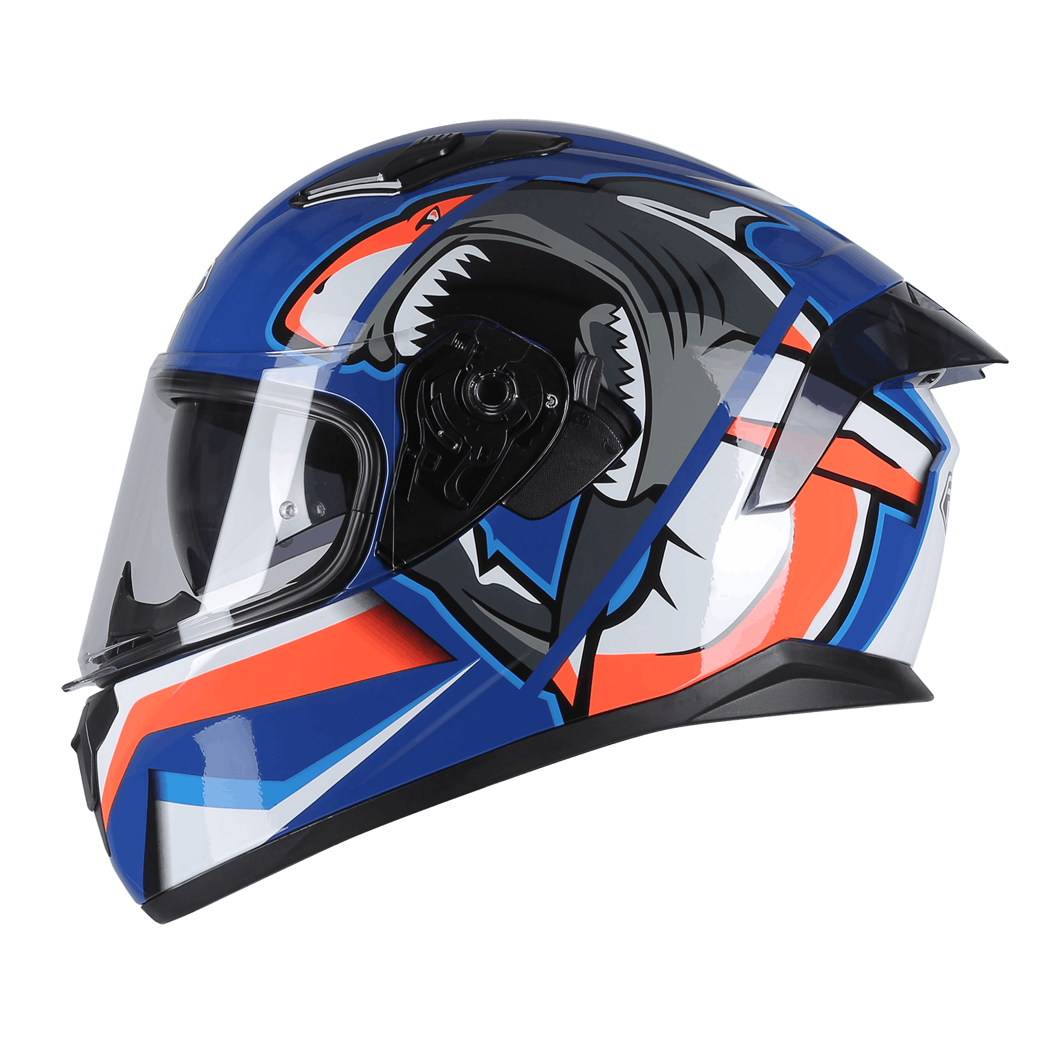 PILOT - Κράνος Pilot Fighter SV Shark μπλε/κόκκινο gloss